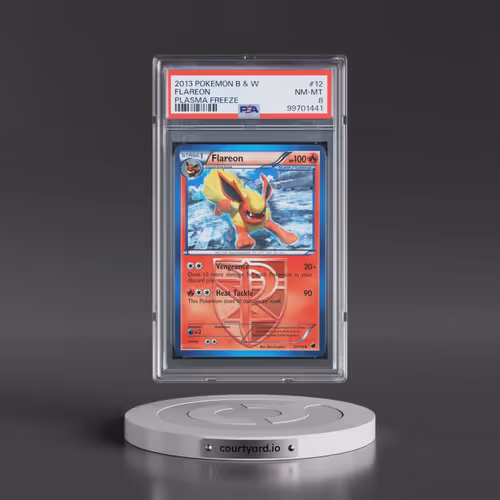 2013 Pokémon Black & White Plasma Freeze #12 Flareon (PSA 8 NM-MT)