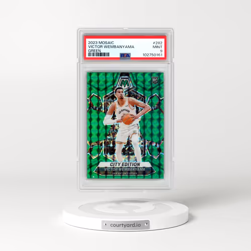 2023 Panini Mosaic #282 Victor Wembanyama - Green (PSA 9 MINT)