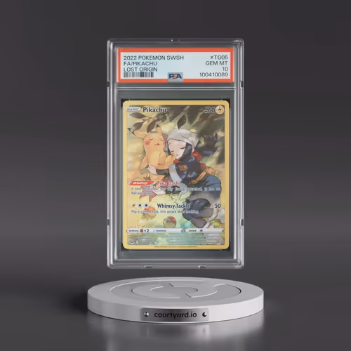 2022 Pokémon Sword & Shield Lost Origin #TG05 Pikachu - Full Art (PSA 10 GEM MINT)