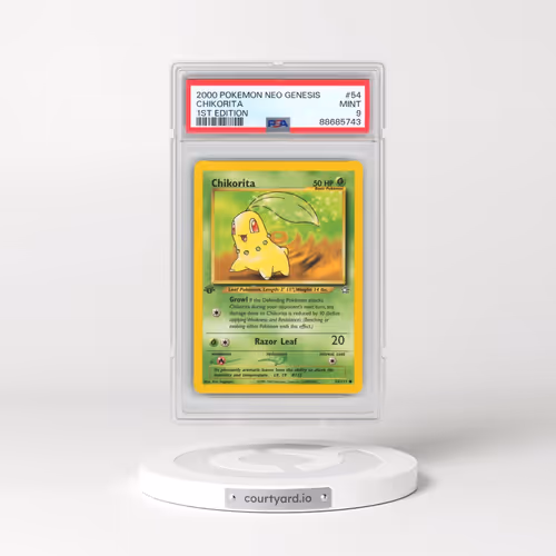 2000 Pokémon Neo Genesis #54 Chikorita - 1st Edition (PSA 9 MINT)
