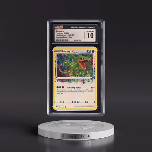2020 Vivid Voltage #138/185 Rayquaza - Amazing Rare Holo (CGC 10 GEM MINT)