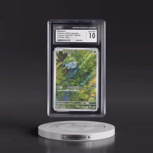 2023 Pokémon Card 151 #166/165 Bulbasaur - Art Rare Holo (CGC 10 GEM MINT)