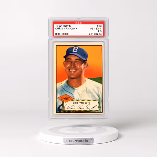 1952 Topps #53 Chris Van Cuyk (PSA 4.5 VG-EX+)