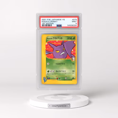 2001 Pokémon VS #079 Koga's Crobat - 1st Edition (PSA 9 MINT)
