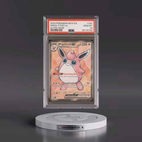 2023 Pokémon Mew EN-151 #187 Wigglytuff EX - Holo Ultra Rare (PSA 10 GEM MINT)
