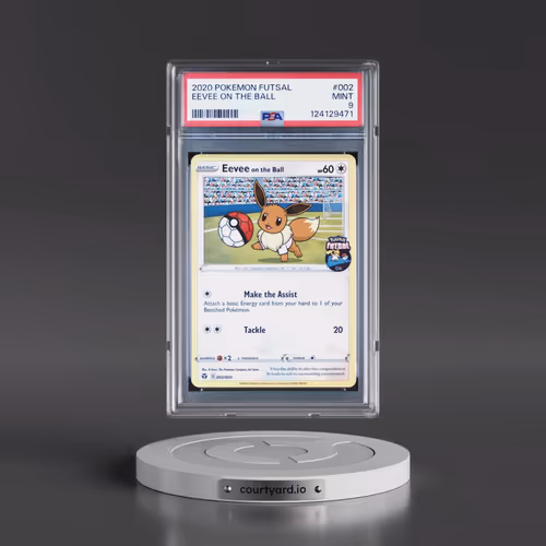 2020 Pokémon Futsal #002 Eevee on the Ball (PSA 9 MINT)