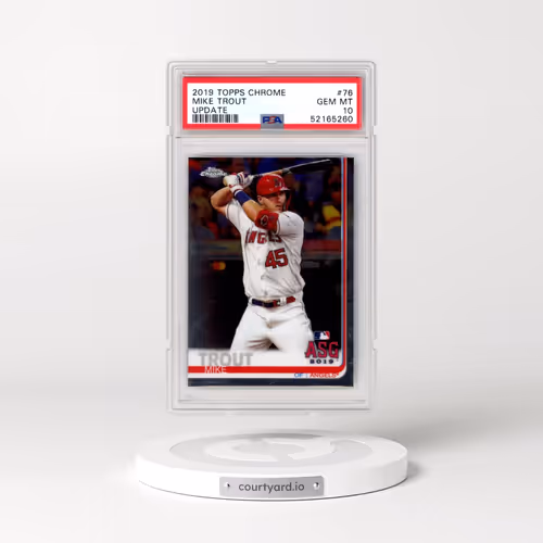 2019 Topps Chrome Update #76 Mike Trout (PSA 10 GEM MINT)