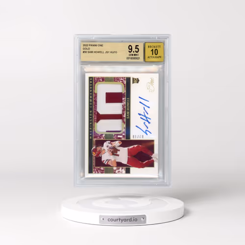 2022 Panini One Gold #30 Sam Howell JSY AU/10 (BGS 9.5 GEM MINT)