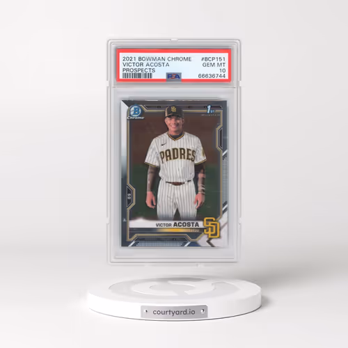 2021 Bowman Chrome Prospects #BCP151 Victor Acosta (PSA 10 GEM MINT)