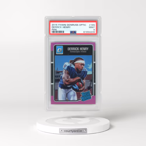 2016 Panini Donruss Optic #165 Derrick Henry - Pink (PSA 9 MINT)