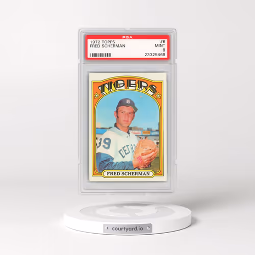 1972 Topps #6 Fred Scherman (PSA 9 MINT)