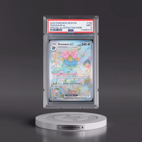 2023 Pokémon Mew EN-151 #198 Venusaur EX - Holo Special Illustration Rare (PSA 9 MINT)