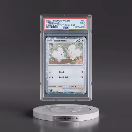 2023 Pokémon Pal EN-Paldea Evolved #167 Tandemaus - Paldea Adventure Chest (PSA 9 MINT)