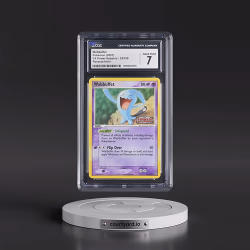 2007 Pokémon EX Power Keepers #24 Wobbuffet - Reverse Foil (CGC 7 NM)