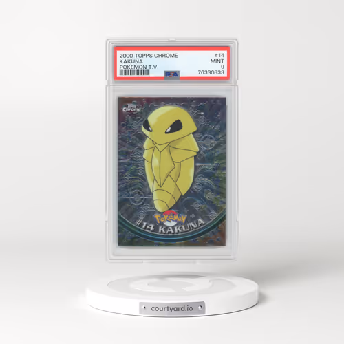 2000 Topps Chrome Pokemon T.V. #14 Kakuna (PSA 9 MINT)