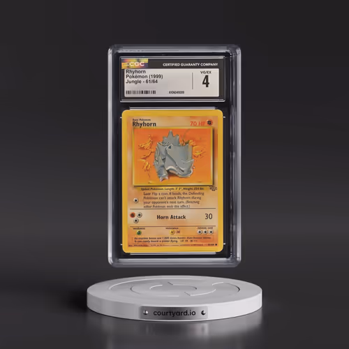 1999 Jungle #61/64 Rhyhorn (CGC 4 VG-EX)