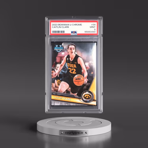 2023 Bowman University Chrome #34 Caitlin Clark (PSA 9 MINT)