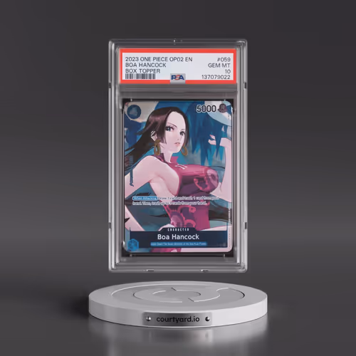 2023 One Piece OP02-Paramount War #059 Boa Hancock - Box Topper (PSA 10 GEM MINT)