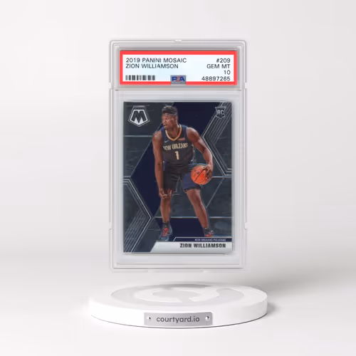 2019 Panini Mosaic #209 Zion Williamson (PSA 10 GEM MINT)
