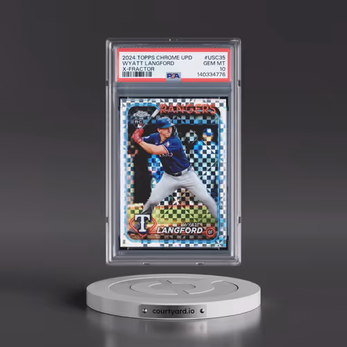 2024 Topps Chrome Update #USC35 Wyatt Langford - X-Fractor (PSA 10 GEM MINT)