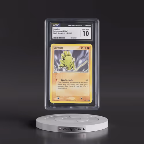 2004 Pokémon Pop Series 1 #11 Larvitar (CGC 10 GEM MINT)