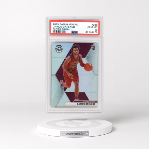 2019 Panini Mosaic #249 Darius Garland - Silver Prizm (PSA 10 GEM MINT)