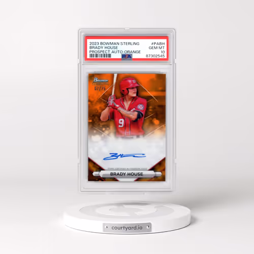 2023 Bowman Sterling Prospect Autographs #PABH Brady House - Orange Refractor (PSA 10 GEM MINT)