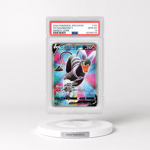2020 Pokémon Sword & Shield Infinity Zone #101 Houndoom V - Holo Full Art (PSA 10 GEM MINT)