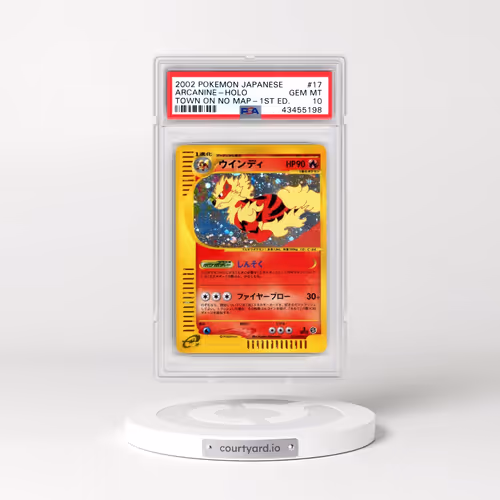 2002 Pokémon the Town on No Map #017 Arcanine - 1st Edition Holo (PSA 10 GEM MINT)