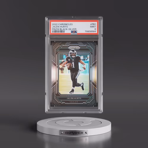 2022 Panini Chronicles Prizm Black #PB1 Jalen Hurts - Silver (PSA 9 MINT)