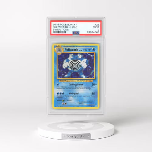 2016 Pokémon XY Evolutions #25 Poliwrath - Holo (PSA 9 MINT)