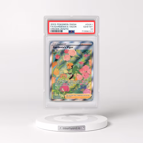 2023 Pokémon Sword and Shield Crown Zenith #GG61 Gardenia's Vigor - Full Art (PSA 10 GEM MINT)