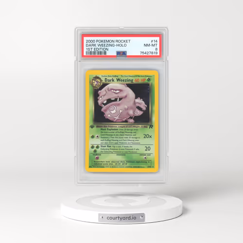 2000 Pokémon Rocket #14 Dark Weezing - 1st Edition Holo (PSA 8 NM-MT)