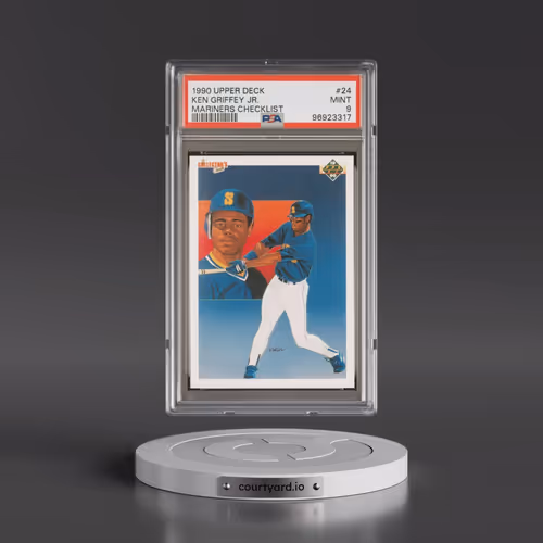 1990 Upper Deck #24 Ken Griffey Jr - Mariners Checklist (PSA 9 MINT)