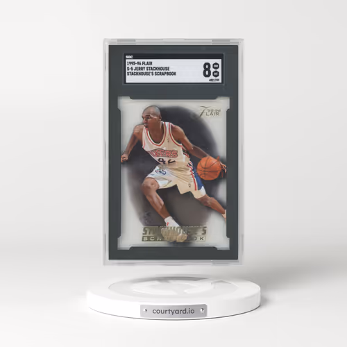 1995 Flair #S-5 Jerry Stackhouse - Stackhouse's Scrapbook (SGC 8 NM-MT)