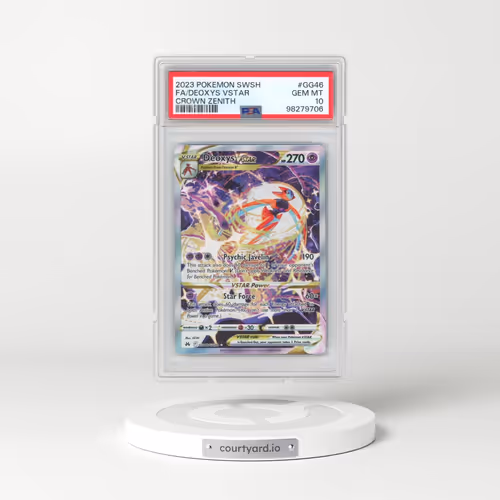 2023 Pokémon Sword and Shield Crown Zenith #GG46 Deoxys Vstar - Full Art (PSA 10 GEM MINT)