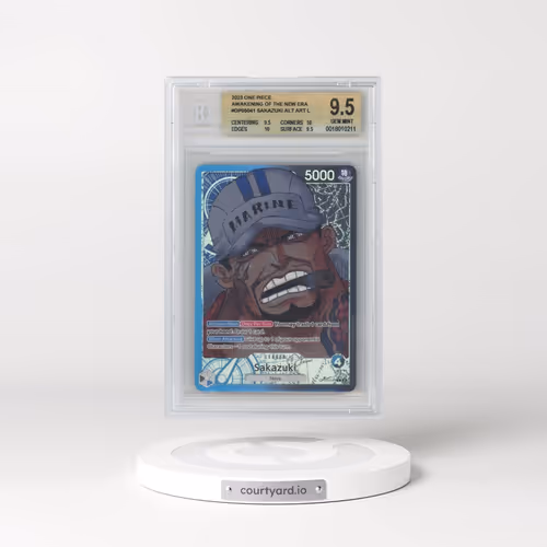 2023 One Piece Card Game Awakening of the New Era #OP05041 Sakazuki ALT ART L (BGS 9.5 GEM MINT)