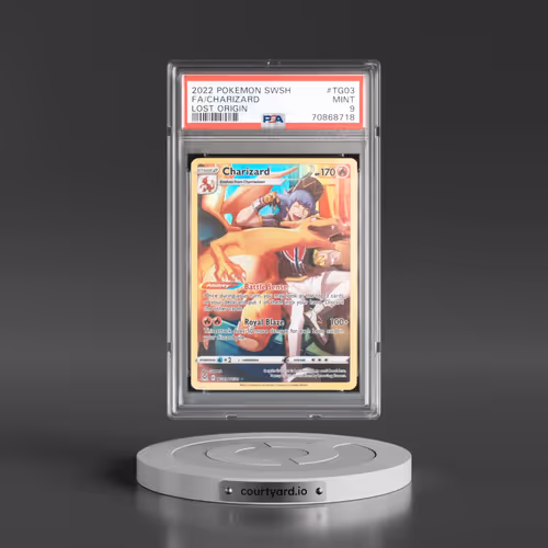 2022 Pokémon Sword & Shield Lost Origin #TG03 Charizard - Full Art (PSA 9 MINT)