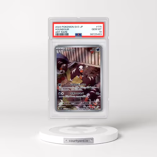 2023 Pokémon SV3-Ruler of the Black Flame #115 Houndour - Art Rare (PSA 10 GEM MINT)