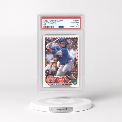 2023 Topps Holiday #H174 Seiya Suzuki - SP (PSA 10 GEM MINT)