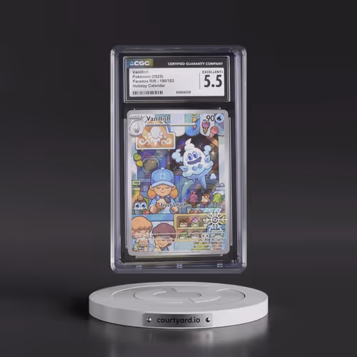 2023 Paradox Rift - PAR EN #190/182 Vanillish - Holiday Calendar (Snowflake Stamp) (Holo) (CGC 5.5 E
