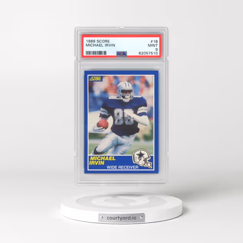 1989 Score #18 Michael Irvin (PSA 9 MINT)