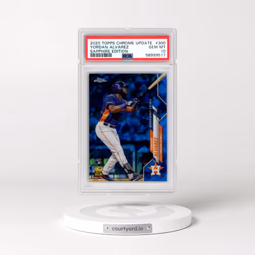 2020 Topps Chrome Update Sapphire Edition #300 Yordan Alvarez (PSA 10 GEM MINT)