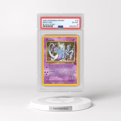 2000 Pokémon Promo Black Star #12 Mewtwo (PSA 6 EX-MT)