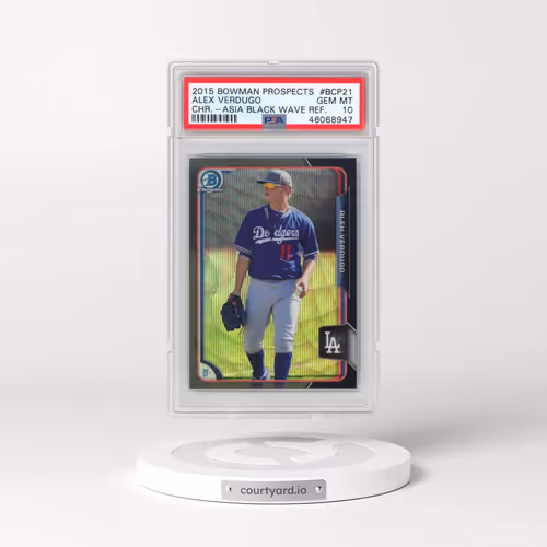 2015 Bowman Chrome Prospects #BCP21 Alex Verdugo - Black Wave Refractor (PSA 10 GEM MINT)