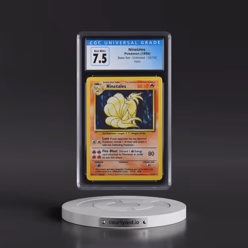 1999 Base Set #12/102 Ninetales - Holo (CGC 7.5 NM+)
