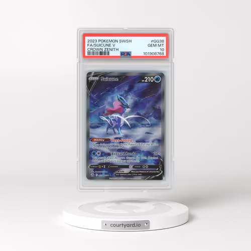 2023 Pokémon Sword and Shield Crown Zenith #GG38 Suicune V - Holo Full Art (PSA 10 GEM MINT)