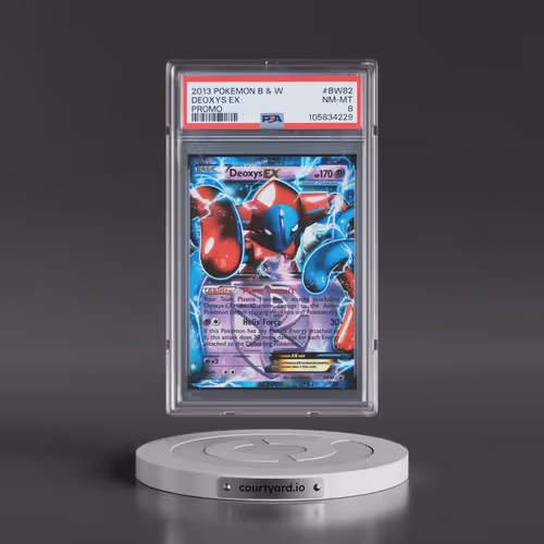 2013 Pokémon Black & White Promo #BW82 Deoxys EX - Holo (PSA 8 NM-MT)