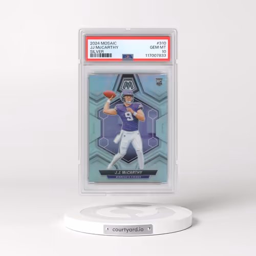 2024 Panini Mosaic #310 JJ McCarthy - Silver (PSA 10 GEM MINT)