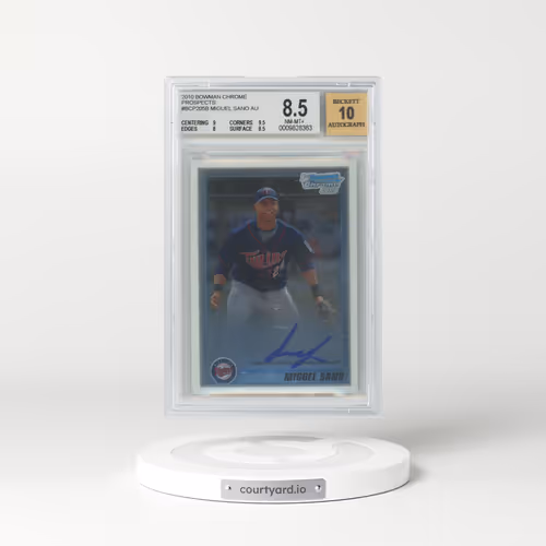 2010 Bowman Chrome Prospects #BCP205B Miguel Sano AU (BGS 8.5 NM-MT+)